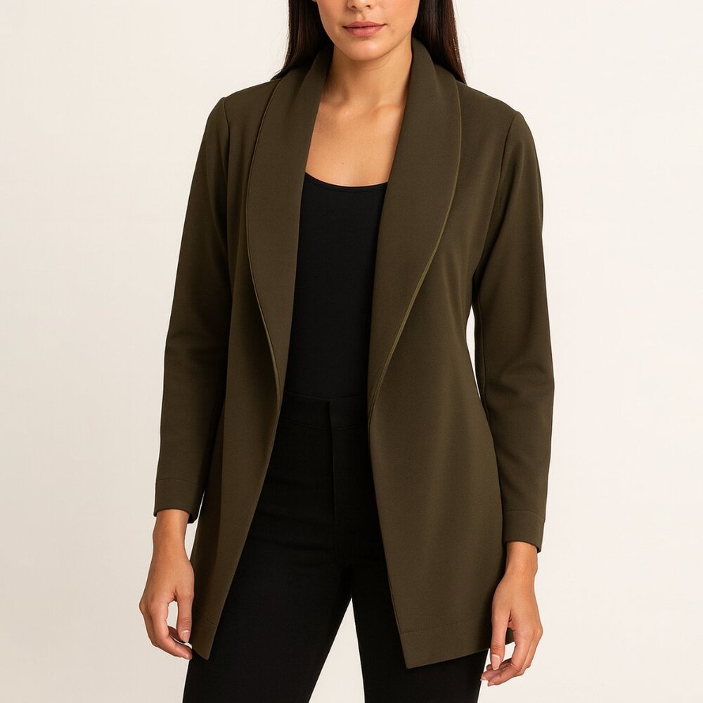 Daniela‎ Corte Tuxedo Jacket Olive Green Small